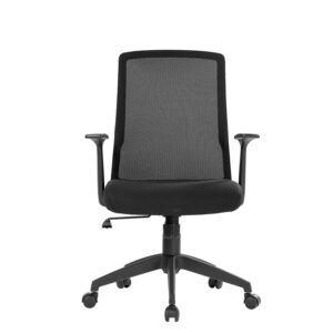 Silla oficina Operativa Cuba alta Br. Reg o Fijo Negro - Imagen 4